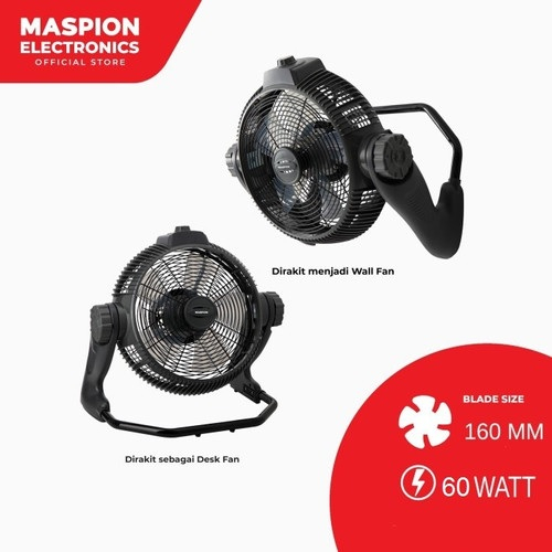 KIPAS ANGIN MASPION PW 3005 D / KIPAS ANGIN 2 IN 1 DUDUK &amp; DINDING MULTIFUNGSI