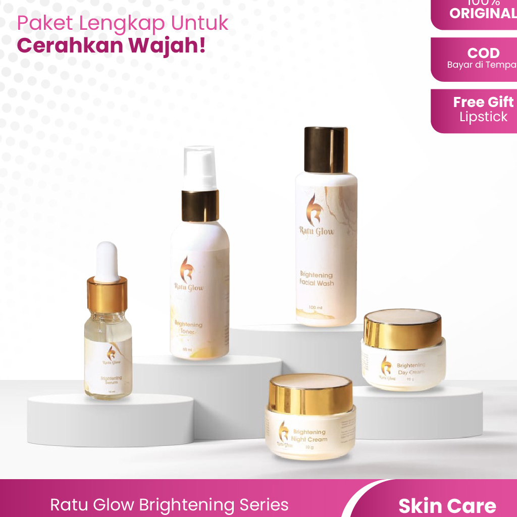 Paket Ratu Glow Brightening Series Skincare Perawatan Kecantikan Ampuh Mencerahkan Kulit Wajah