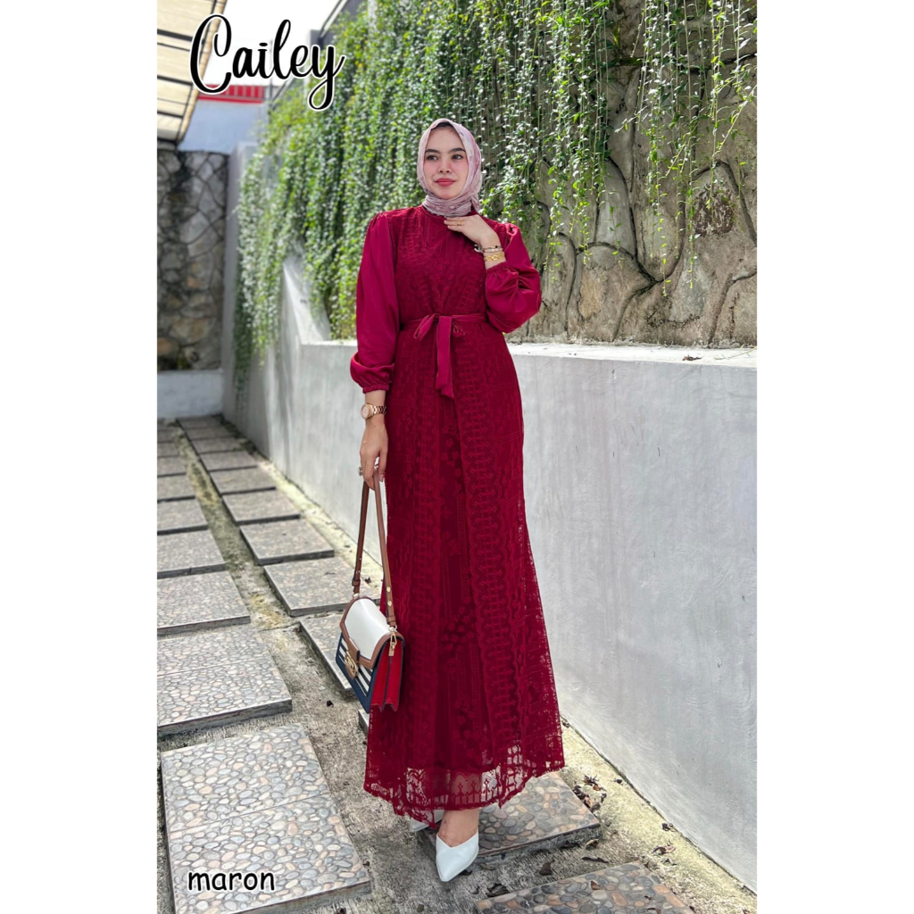 GAMIS PESTA KONDANGAN CAILEY DRESS BRUKAT NIKAHAN