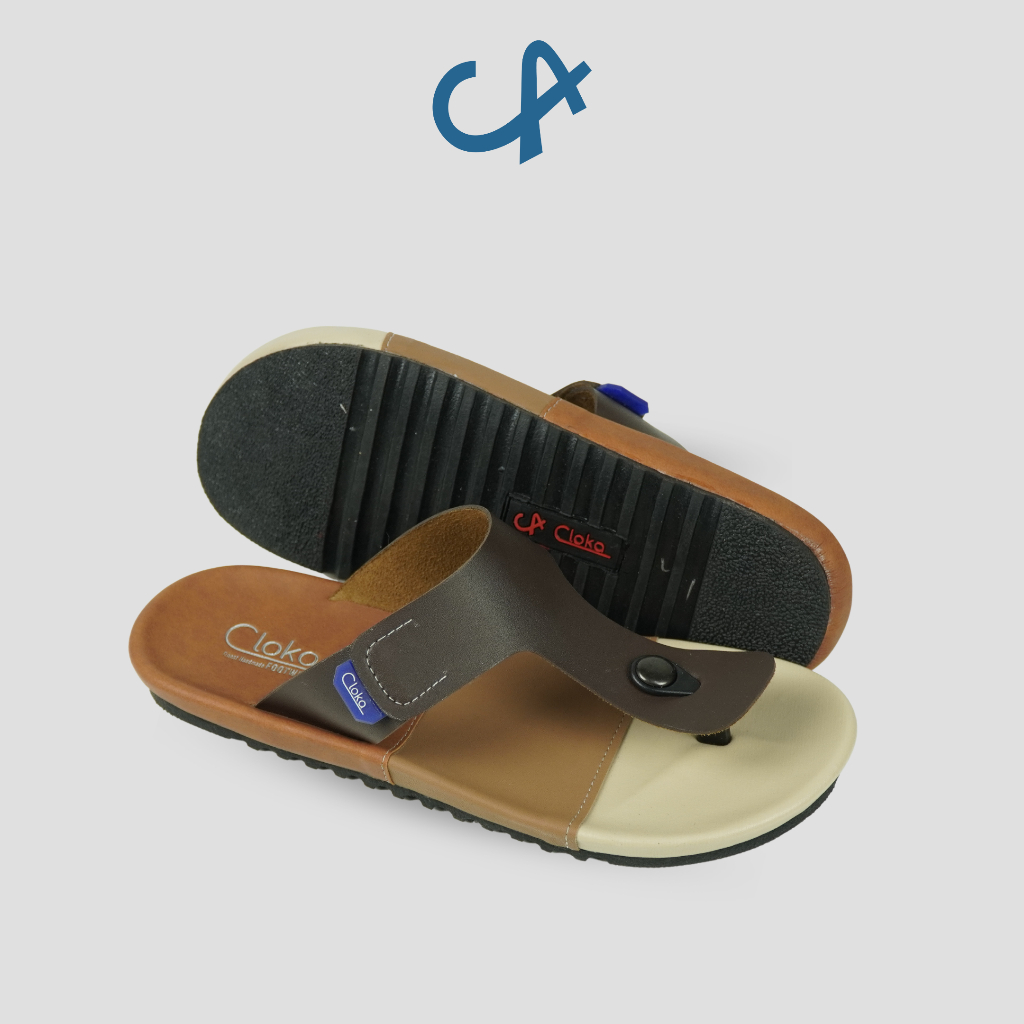 Sandal Pria Jepit KasuaL Santai Ukuran Big Size Sendal Cowok Dewasa Anti Slip Elegan Flipflops - Cloka Conte