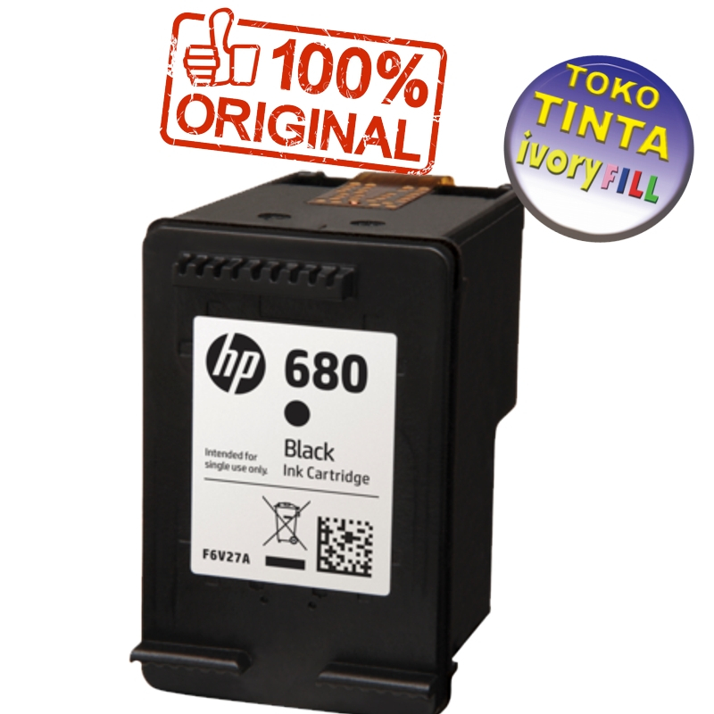 tinta HP 680 black hitam original Ink Cartridge printer HP 2135, 3635