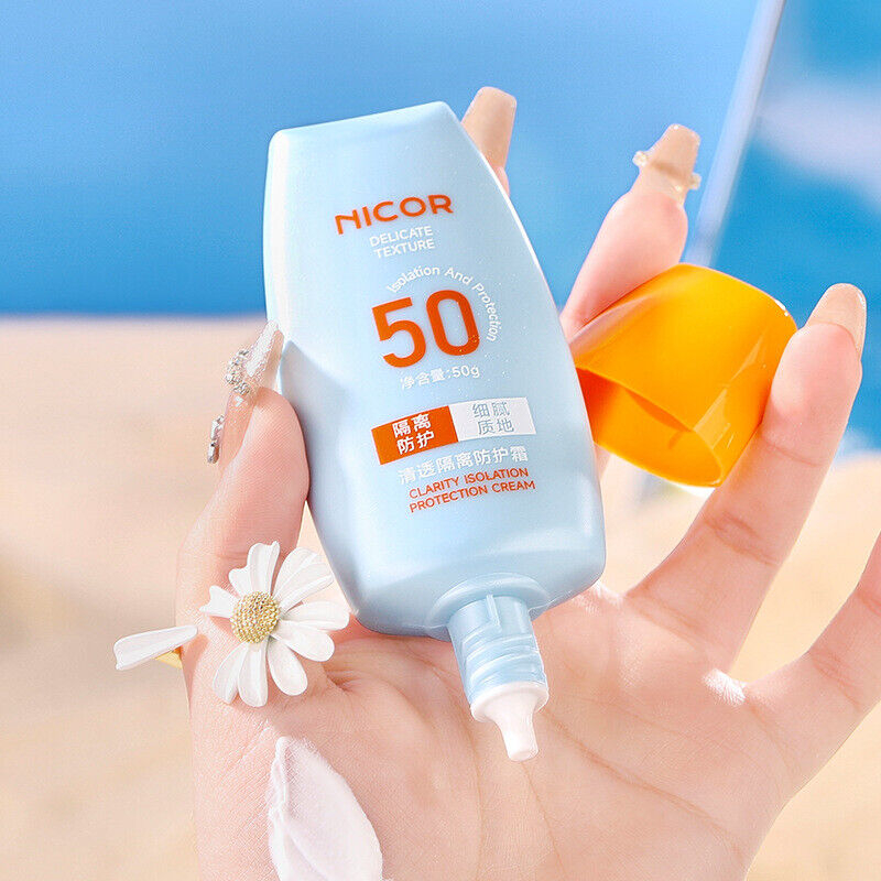 NICOR UV SUNSCREEN SPF50 PA+++ FACE CREAM INTENSIVE UV SUNBLOCK CREAM REFRESHING WHITENING WATERPROOF