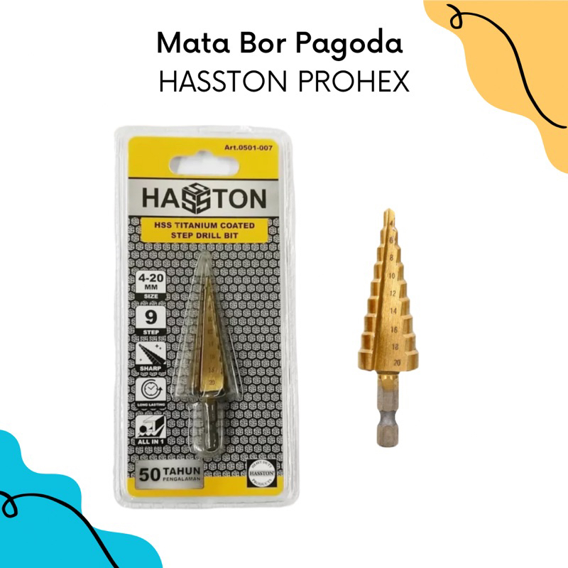 Hasston Prohex Mata Bor Pagoda 4-20mm | Mata Bor Pagoda 4-20mm Hasston Prohex | Mata Bor Pagoda 4-20