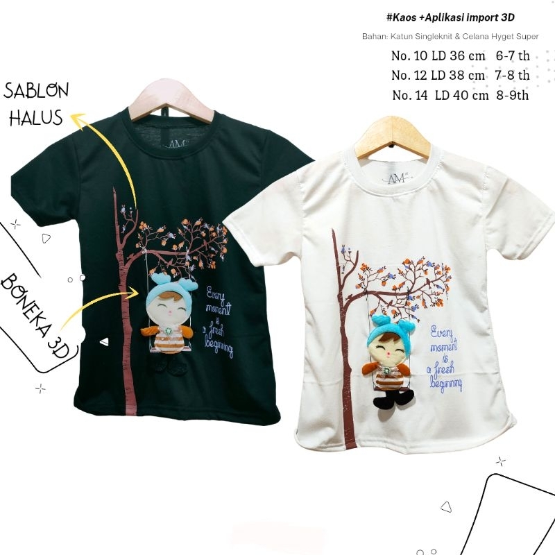 BAJU KAOS ANAK BONEKA BULU-BEAR 3 bulan s/d 6 tahun Merk AM27