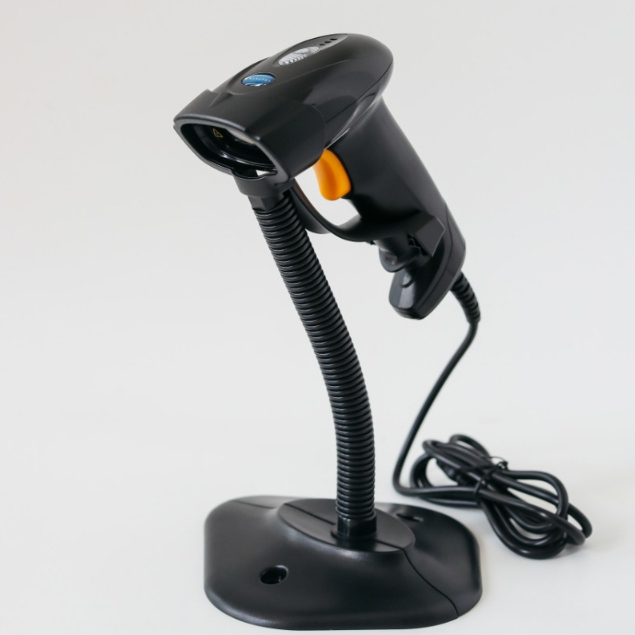 SCAN DEKSTOP SHARKPOS BS-2208A / BS2208A / BS 2208 A PLUS STAND BARCODE SCANNER 1D USB