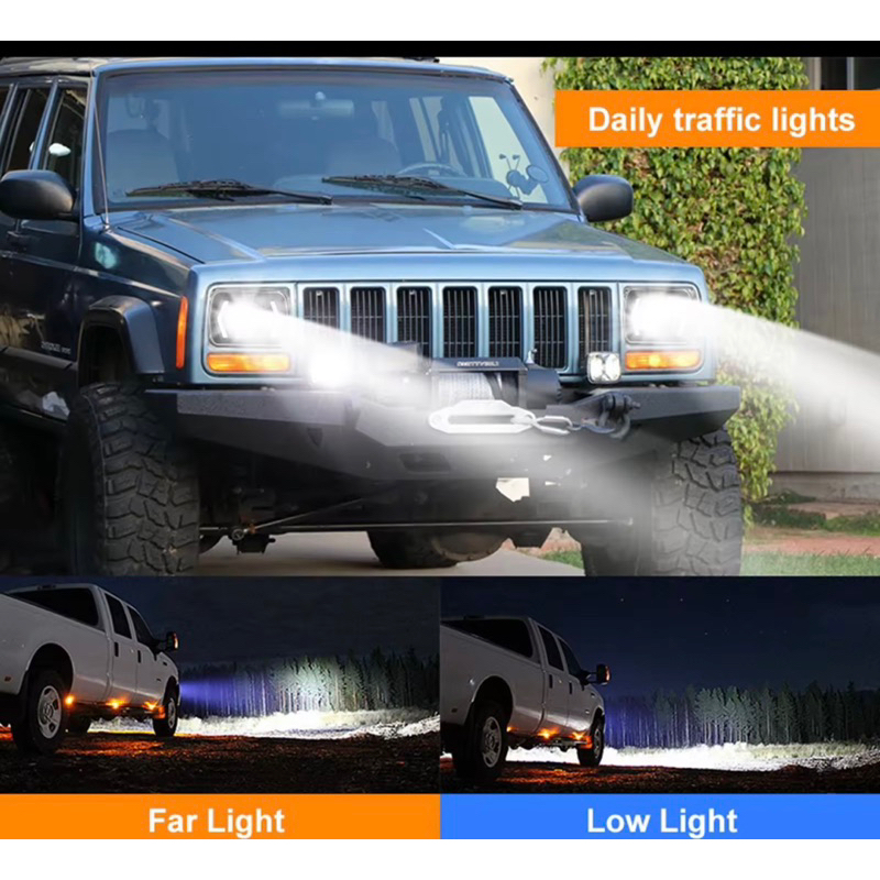 PROMO Lampu Daymaker Led Kotak 7inch Jeep Katana Feroza L300 - Headlamp Daymaker Kotak