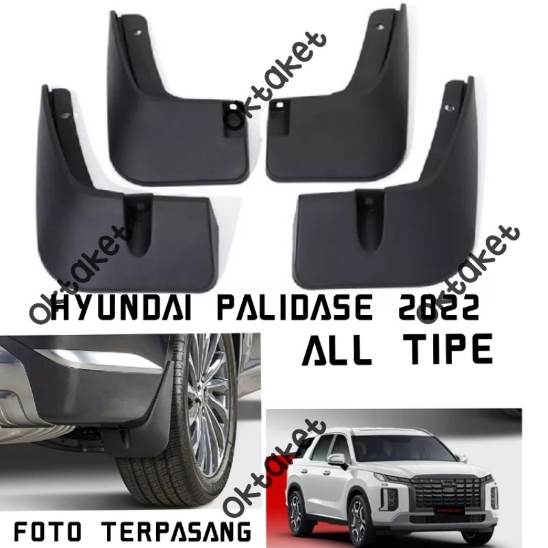 mudguard karpet lumpur Hyundai Palisade 2022 2023 hitam