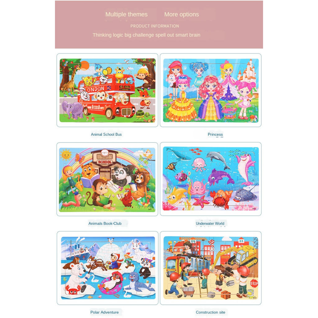 Puzzle Jigsaw 30pcs Mainan Puzzle Kayu Jigsaw Puzzle 30 Mainan Puzzle Anak Wooden Puzzle Wooden Toys Mainan Kayu