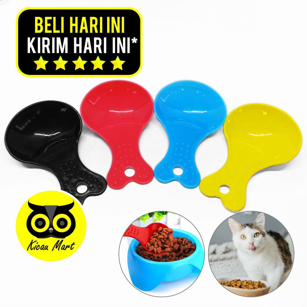 Sendok Makanan Kucing Anjing Kitten Anabul Sendok Takar Kecil Sekop Serokan Pakan Hewan Sendok Takar Makanan Kering Kucing Anjing Kelinci Dryfood Feeding Spoon