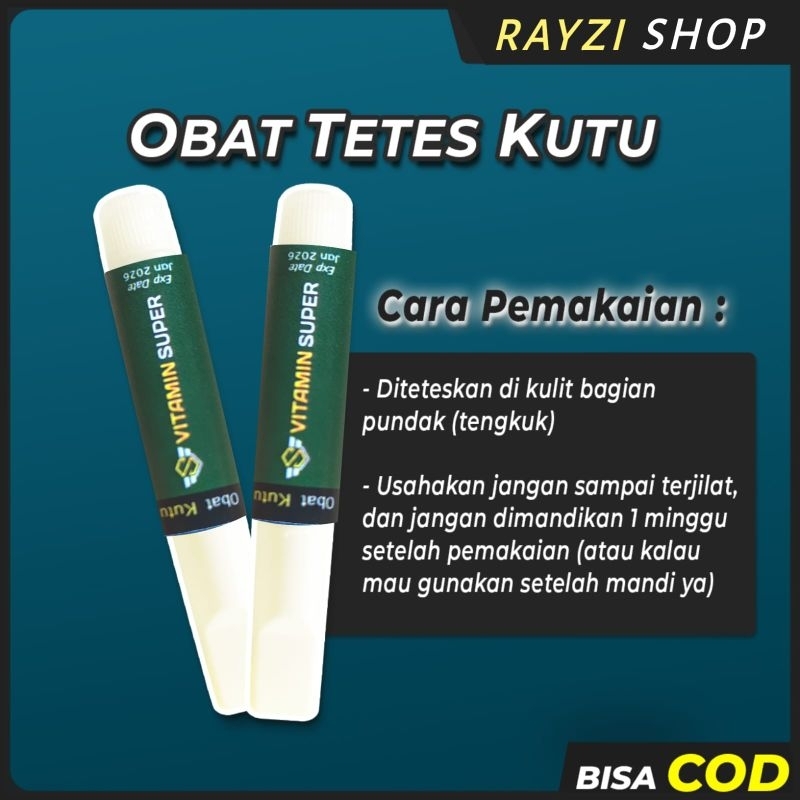 obat tetes kutu kucing dan anjing by vitamin super solusi pembasmi ,penghilang dan anti kutu 2ml