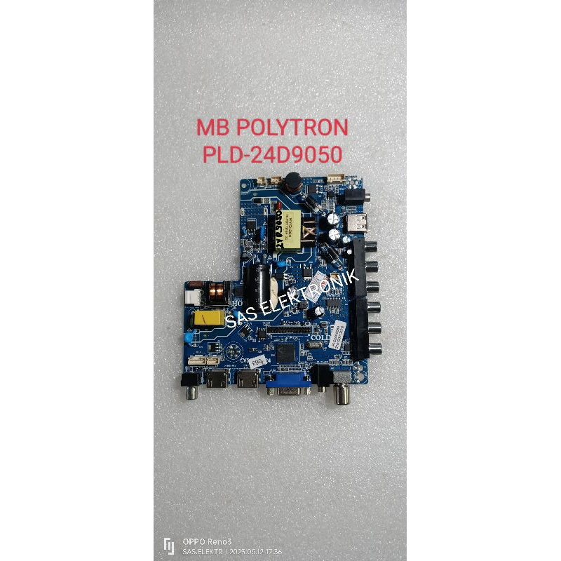 MB MOTHERBOARD MAINBOARD MESIN TV LED POLYTRON PLD24D9050