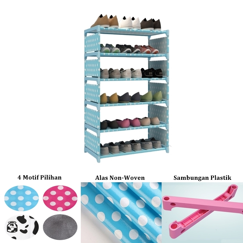 Megamen88 Rak Sepatu 6 Susun M1034