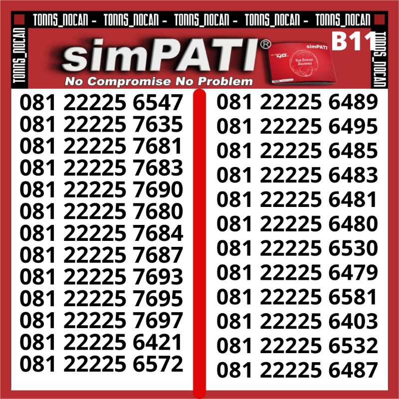 Nomor Cantik Simpati Murah Telkomsel