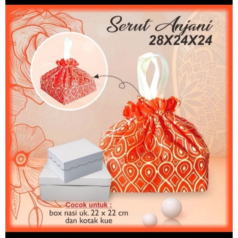 

Tas spunbond/kain/Goodie bag/souvenir hajatan-Tas serut anjani