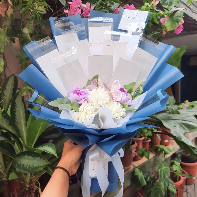KERANGKA BOUQUET UANG 10 LEMBAR
