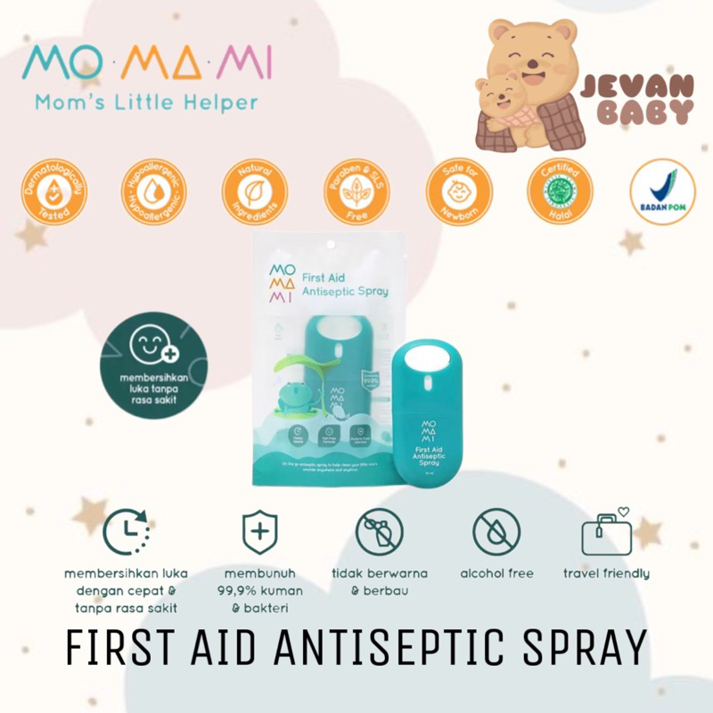 Momami First Aid Antiseptic Spray 10ml / Spray Luka Anti Kuman