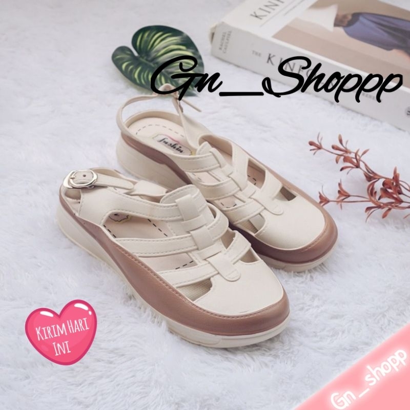 Sandal Sepatu Wanita Full Jelly Cunai Import FUSHIN 2301-1A