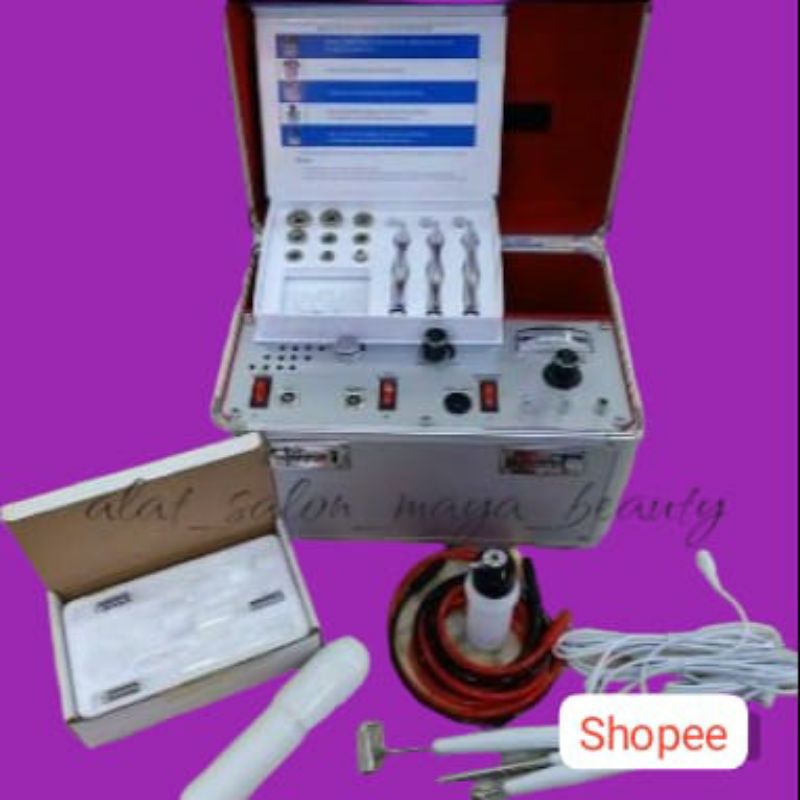 ALAT FACIAL 5IN1 MICRODERMABRASI GALVANIK HF OXYSPRAY