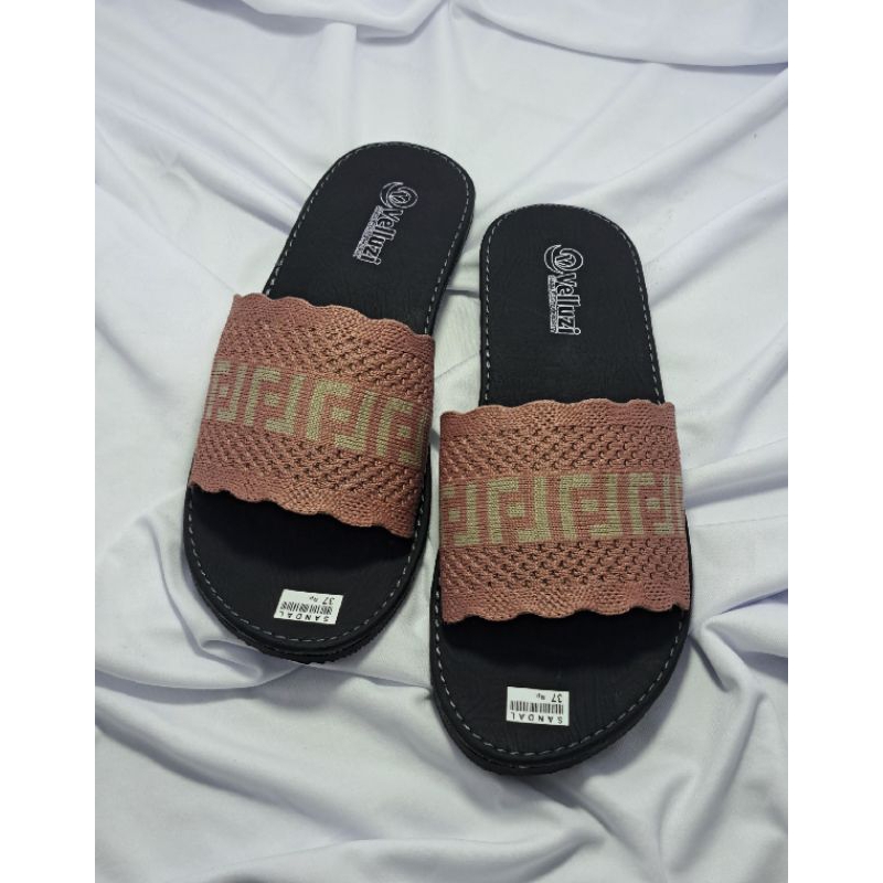 Sandal Selop Rajut Import Termurah - Sandal Wanita - Non Slip