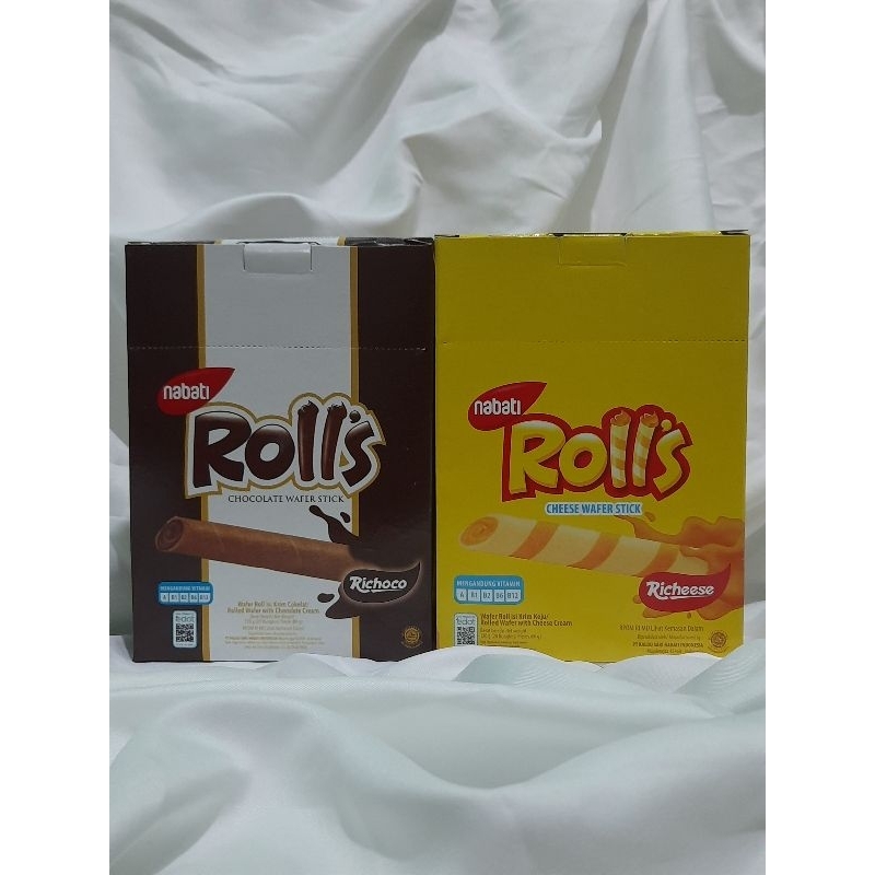 Nabati Roll Richeese Richoco box isi 20 pcs x 8 gram