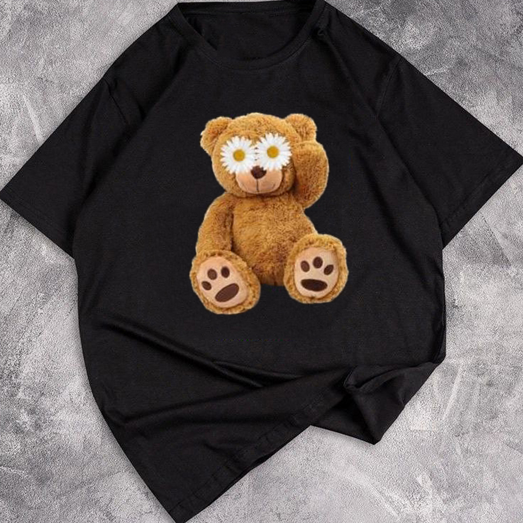 GSC - Baju Kaos Oversize BEAR SUMMER BASIC / Kaos Oversize wanita bear series