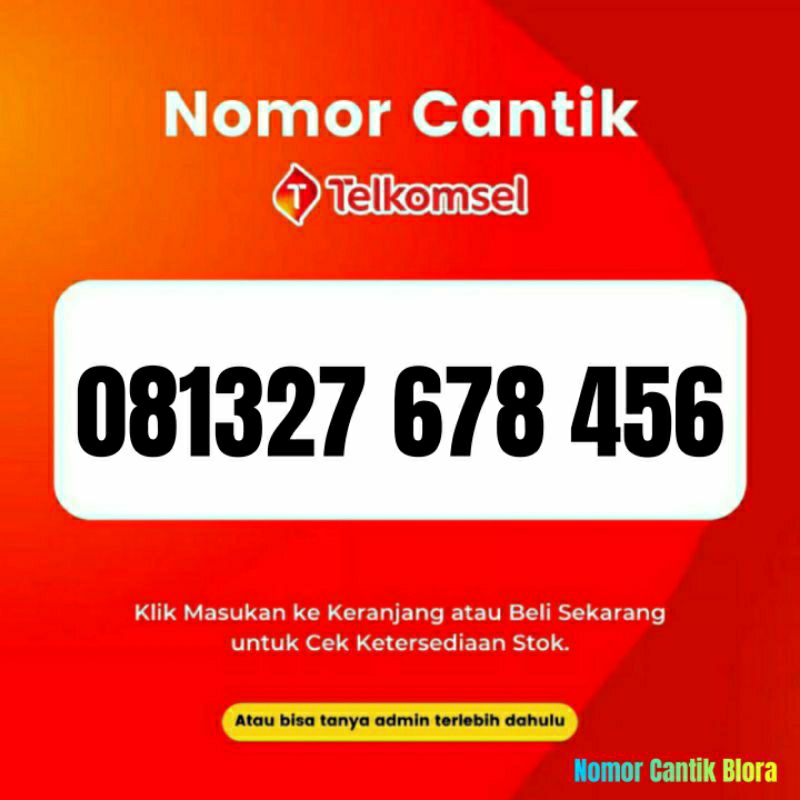 Nomor cantik SIMPATI nocan no cantik nomer kartu perdana telkomsel simpati 2767 7678 767 678 456