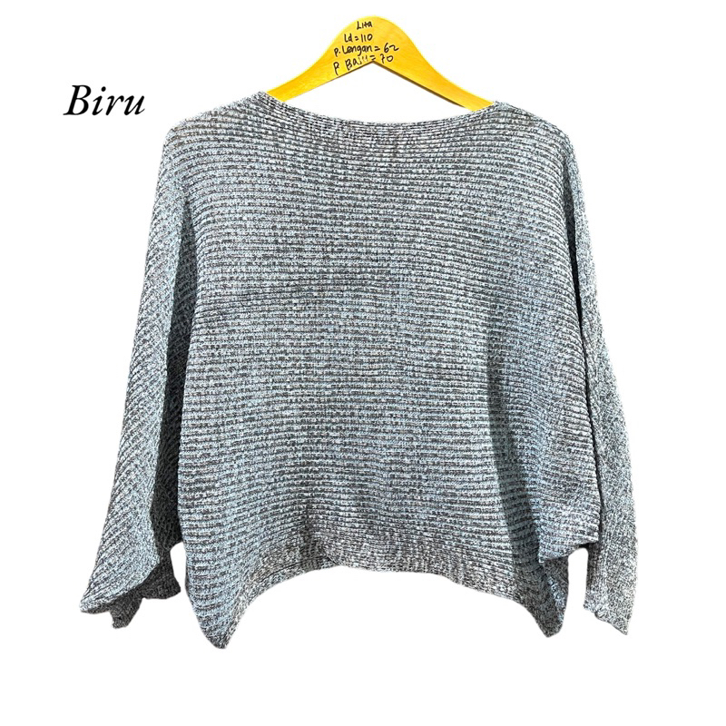 Sweater Batwing Lengan Balon