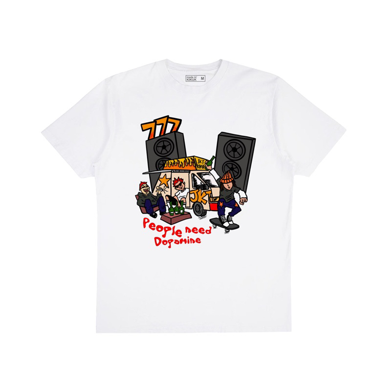 TSHIRT DOPAMIN BROKEN WHITE JAKARTA KIKUK