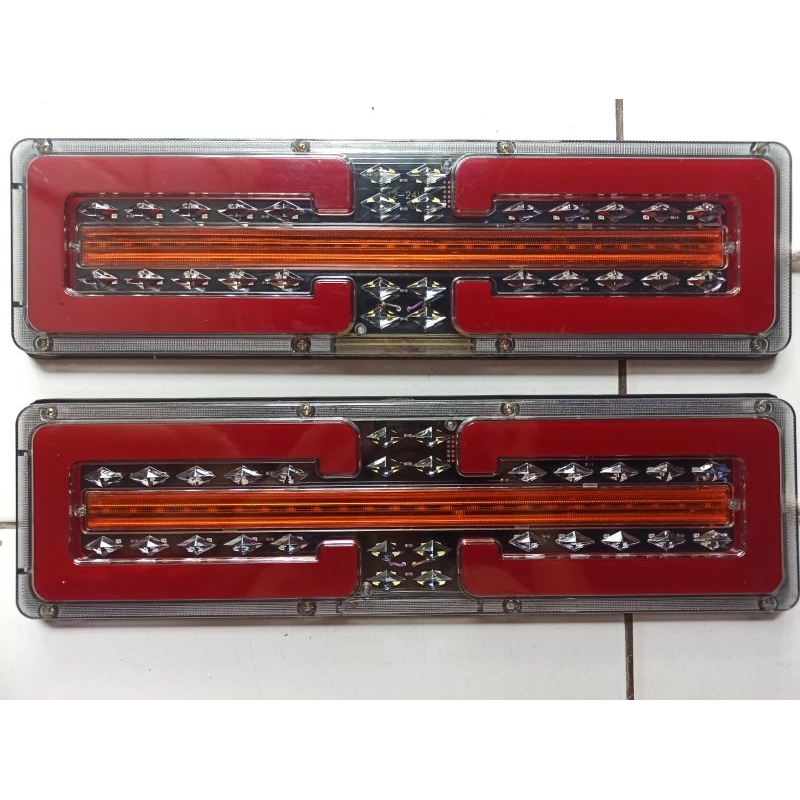 Stoplamp model kotak truk 12V &amp; 24V universal model elegan 46cm