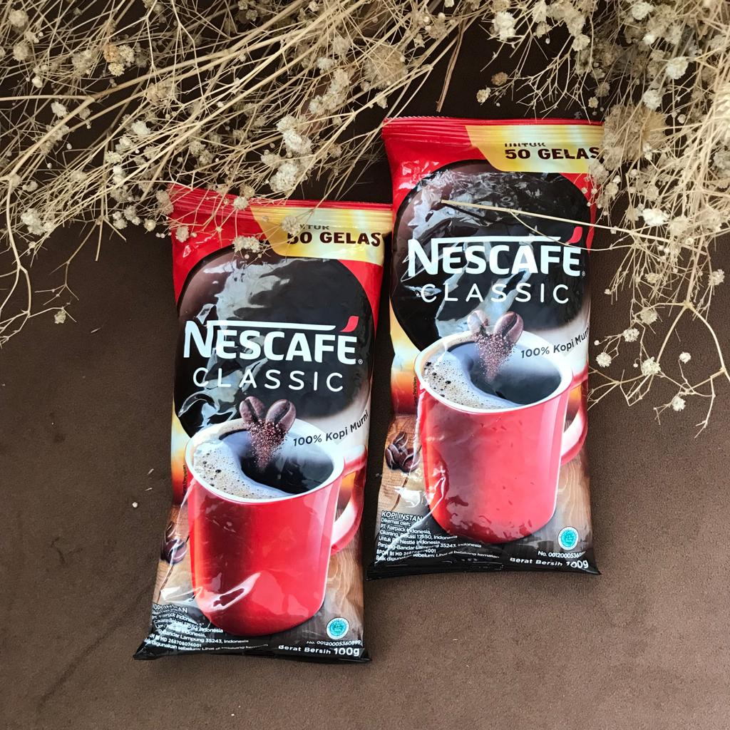 

Nescaffe Clasic bubuk kopi murni original 100 gram