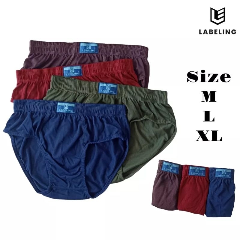 6 Pcs 3 Pcs Celana Dalam Pria CD Pria Dewasa Laki-Laki Karet Boxer Pria Murah Bahan Katun Adem Harga Grosir