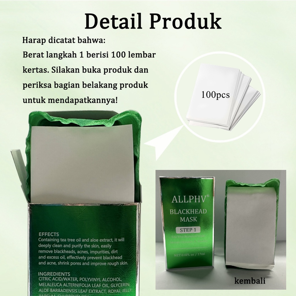 QEILA - Allphv All Step | Blackhead Remover Set Step1 | Blackhead Mask Step2 Pore Minimizer Serum