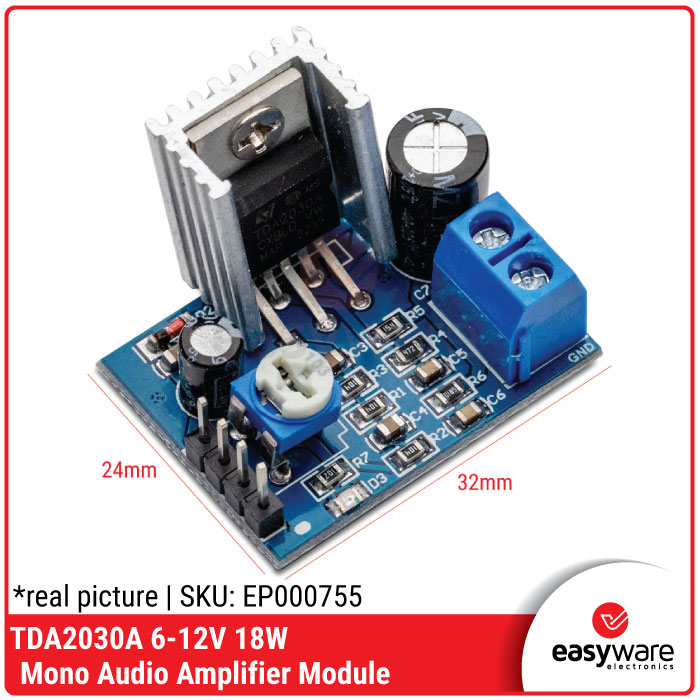 TDA2030A TDA2030 Mono 6-12V Single Audio Amplifier Board module