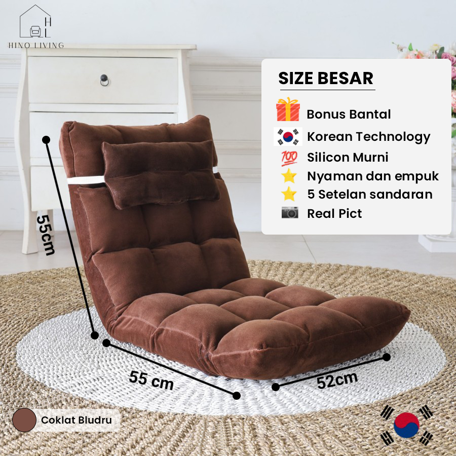 SOFA BERLUTI/SOFA LESEHAN/SOFA LANTAI/SOFA LIPAT/KURSI LESEHAN BESAR