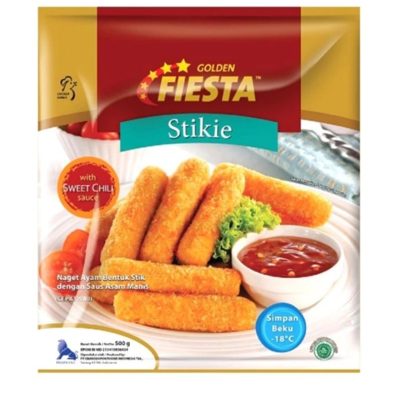 

Golden Fiesta stikie 500gr naget ayam bentuk stik