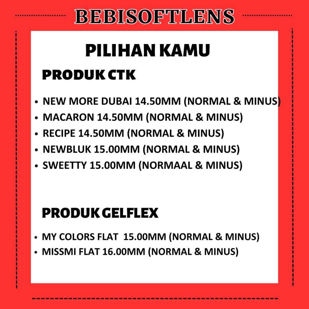 Paket Softlens 3 PCS + CAIRAN + Tetes Mata X2 Dry / Lensa Kontak FREE CAIRAN PEMBERSIH SOFTLENS