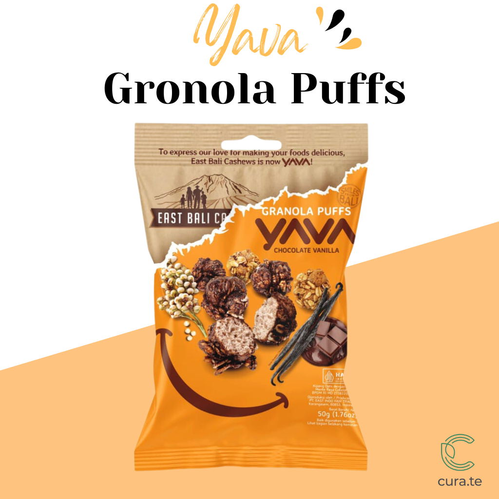 

YAVA GRANOLA PUFFS CHOCO VANILLA 50GR | HEALTHY VEGAN SNACK