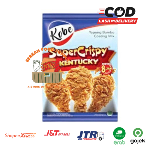 

Kobe Tepung Bumbu KENTUCKY 850Gr / Tepung Instant / Tepung Ayam Goreng Crispy