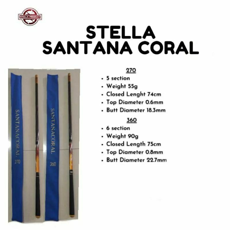 Tegek Stella Santana Coral 270/360/450 Carbon