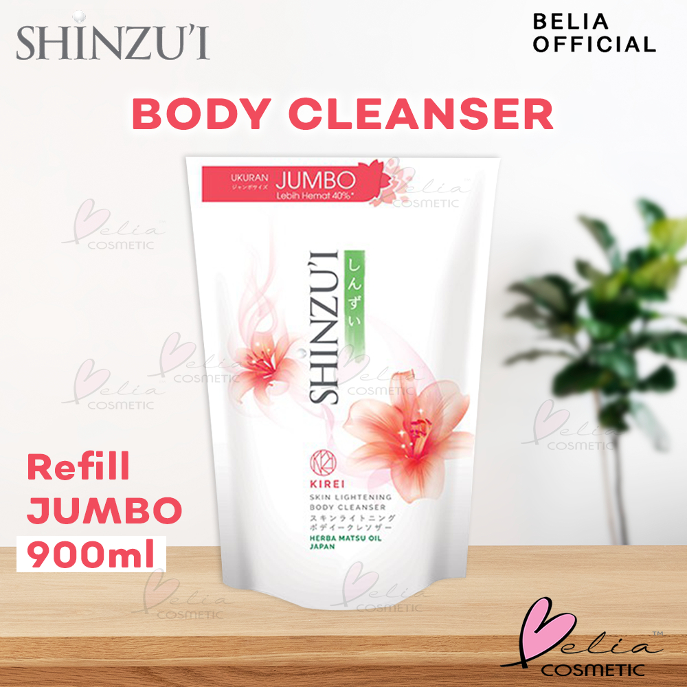 ❤ BELIA ❤ SHINZUI Body Cleanser Refill Jumbo 900ml | Sabun Cair Shinzu'i | Body Wash | BPOM