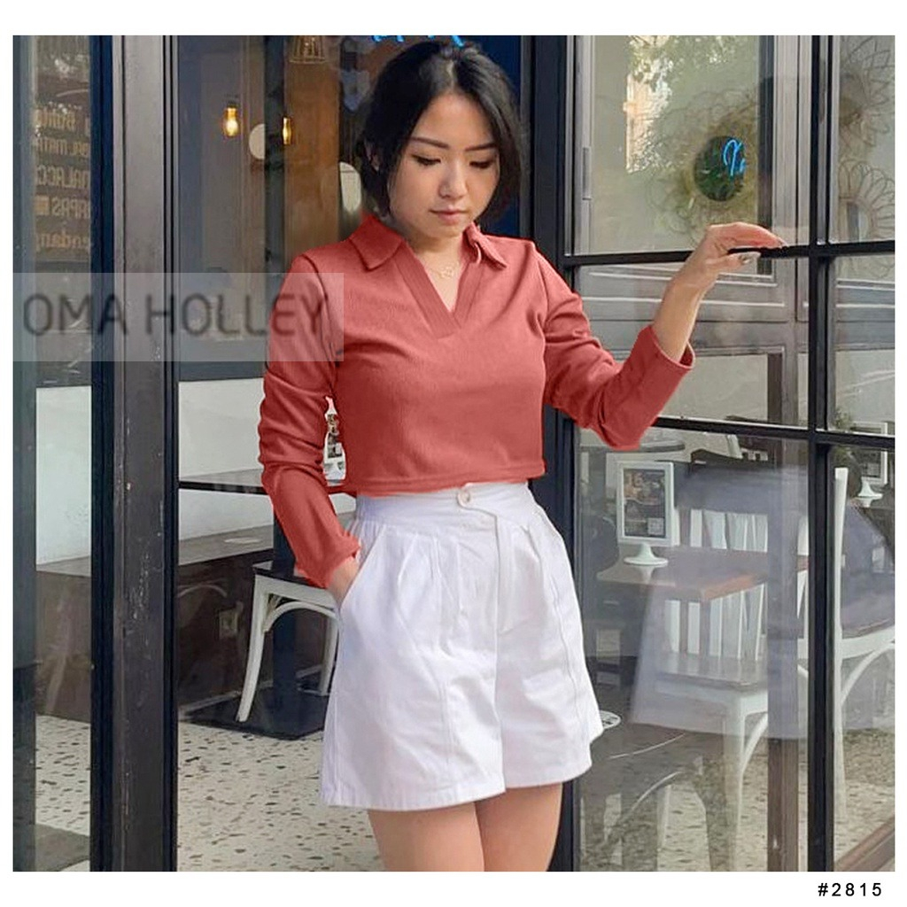 (COD) OH Fashion Zeta Polo Long Shirt #2815