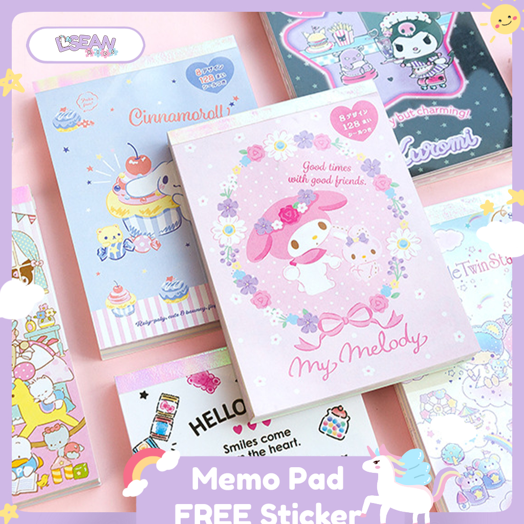 

Memopad Notepad Buku Tulis Catatan Agenda Notebook Kartun Karakter Lucu FREE STICKER