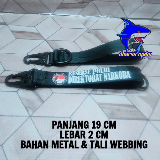 GANTUNGAN KUNCI DIREKTORAT RESERSE NARKOBA, KEY CHAIN, CARABINER, SNAP HOOK