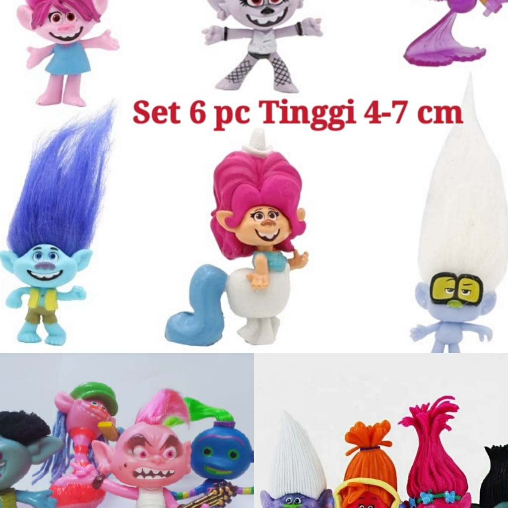Action Figur Trolls Figure set Termurah