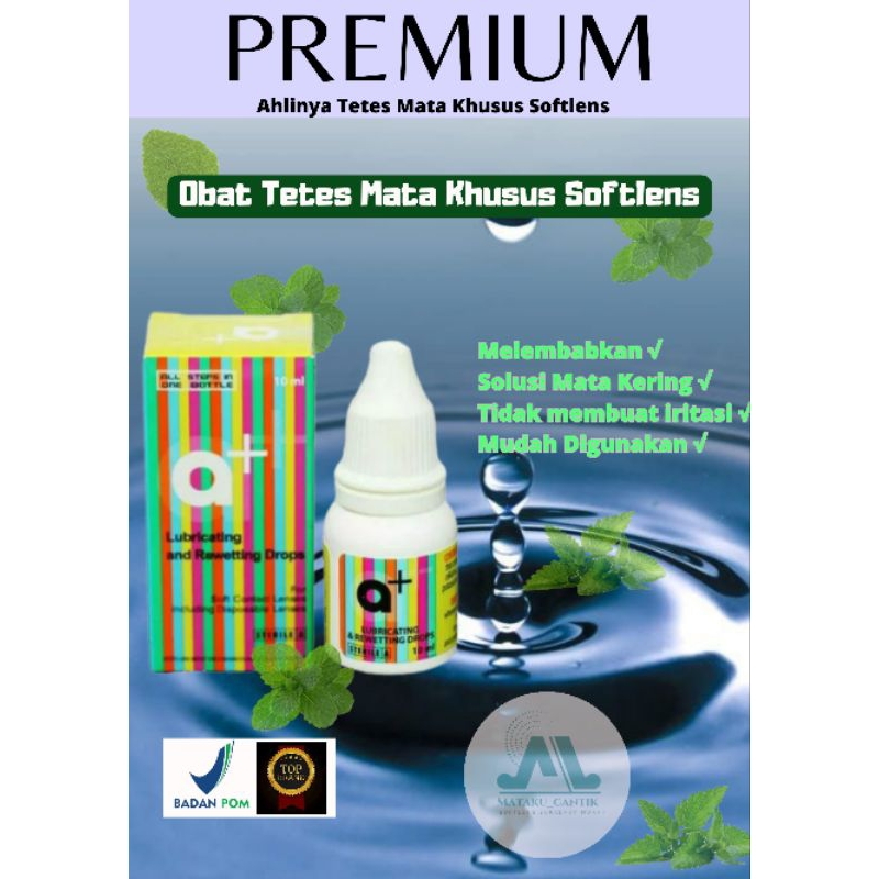 Obat Tetes Mata Khusus Softlens PREMIUM | Tetes Softlens A+ | Softlens Mata Kering | Softlens Anti I