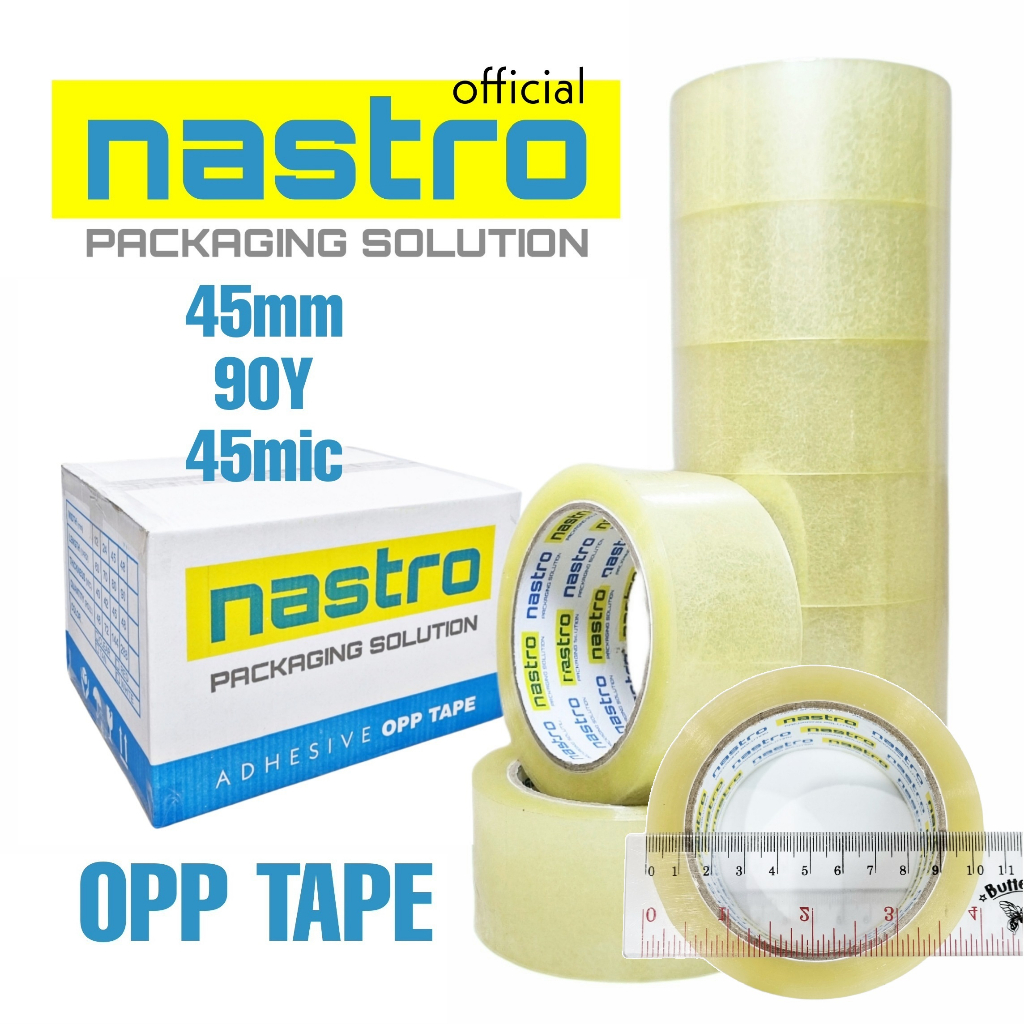 

LAKBAN BENING NASTRO 45mm x 90y x 45micron PER KARTON - OPP TAPE - LAKBAN BENING - LAKBAN CLEAR - LAKBAN TRANSPARAN - LAKBAN MURAH - LAKBAN NASTRO