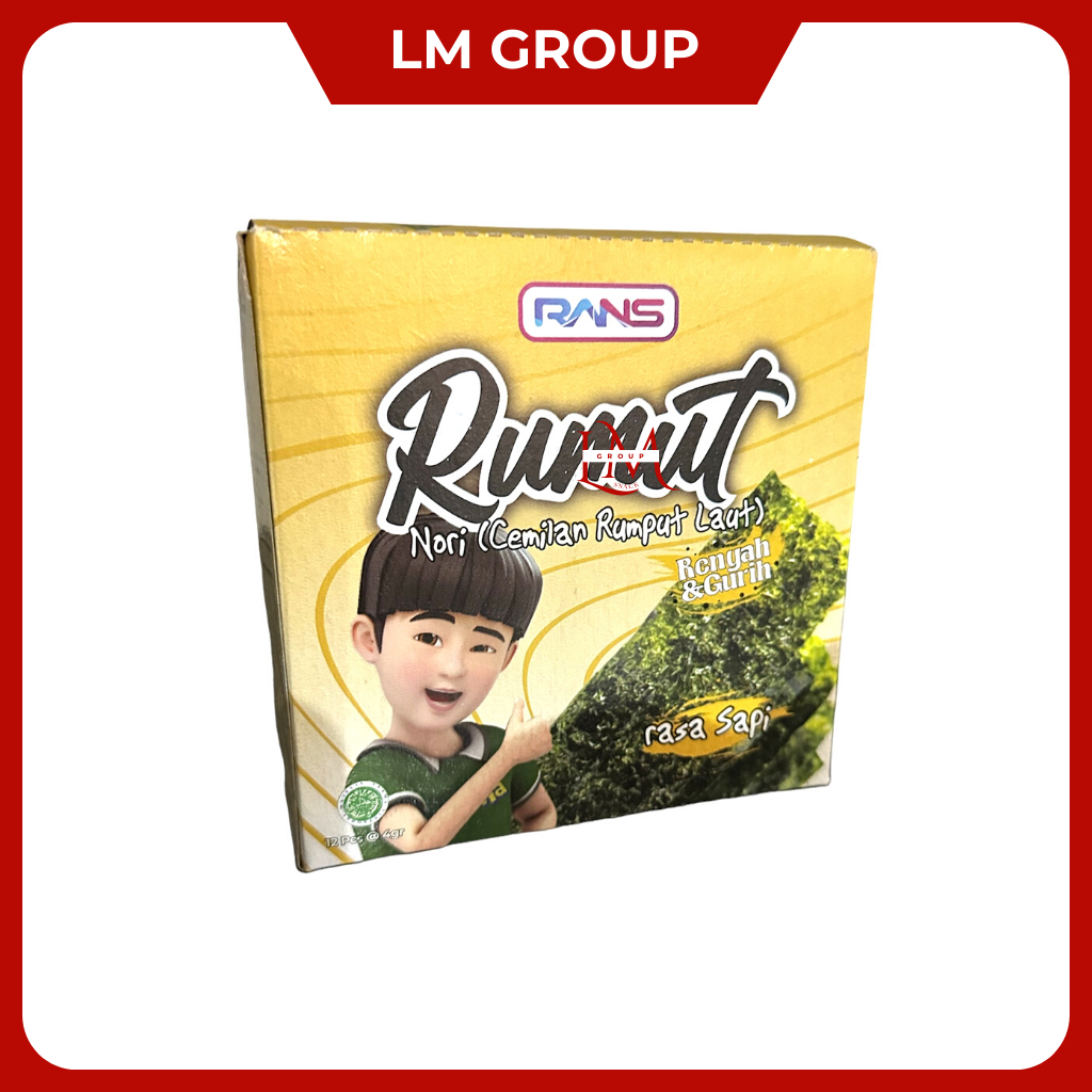 RANS Rumut Nori Cemilan Rumput Laut 1 Pack Isi 12 pcs