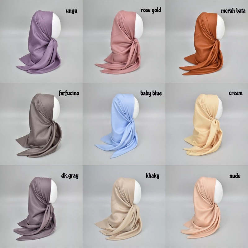 Hijab Segiempat Sinar Lasercut 110x110