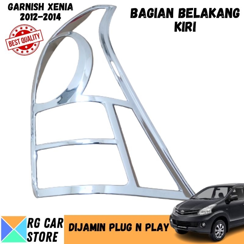 GARNISH ALL NEW XENIA 2012-2014 WARNA CHROME DIJAMIN PNP TINGGAL PASANG BERKUALITAS
