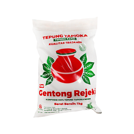 

FERDANEL Tepung Tapioka Gentong Rejeki Ukuran 1 Kg / Tepung Kanji
